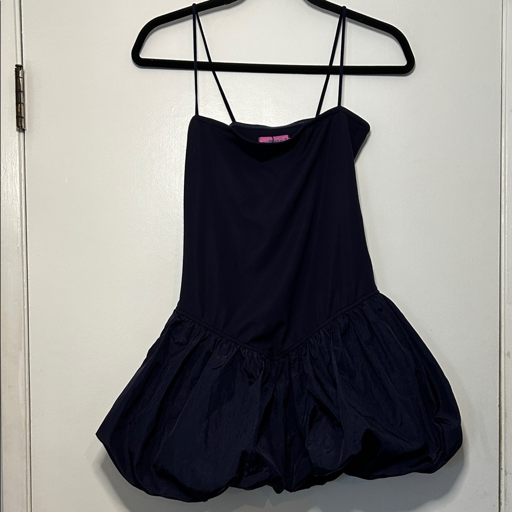 Edikted Elegant Black Bubble Hem Dress Formal Prom Party NWT - Picture 3 of 15